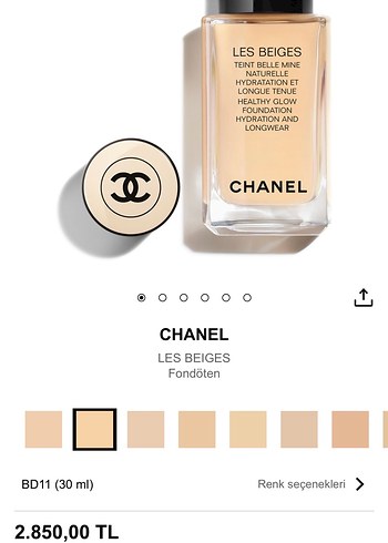 Chanel CHANEL Les Beiges Fondöten Açık Bej