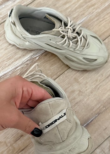 36 Beden Adidas Beyaz Kadın Spor Ayakkabı Platform Topuklu