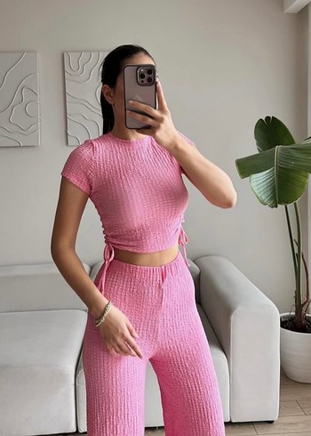 Pembe Mini Örme Takım
