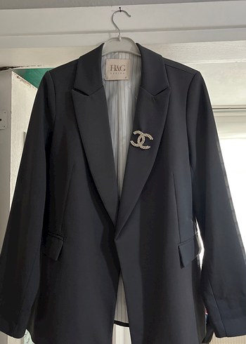 Gri Kadın Midi Blazer