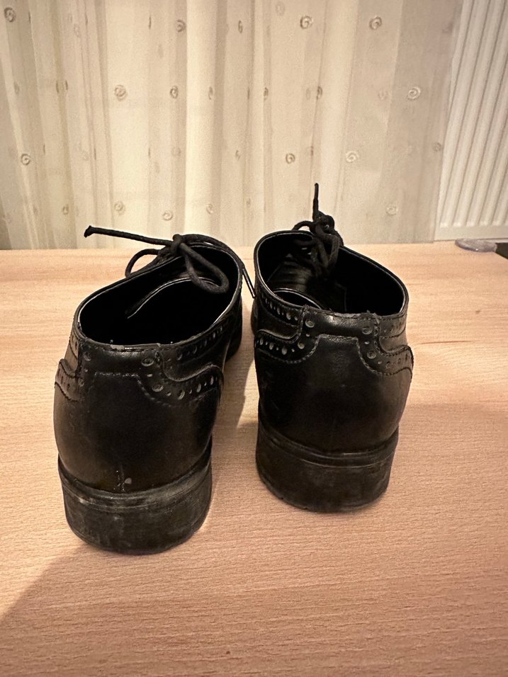 Siyah Kadın Klasik Oxford Ayakkabı - Görsel 3