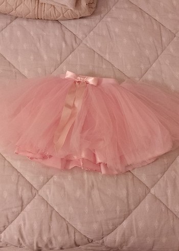 Kız Çocuk Pembe Fırfırlı tütü Etek