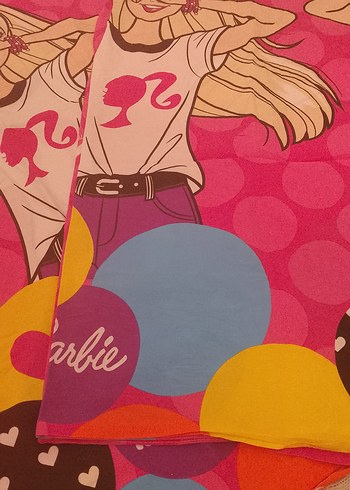 Renkli Baskılı Pembe Bebek nevresim takımı - Görsel 2