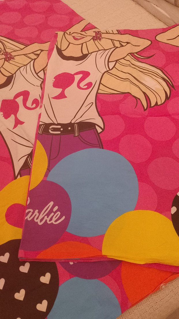 Renkli Baskılı Pembe Bebek nevresim takımı - Görsel 2