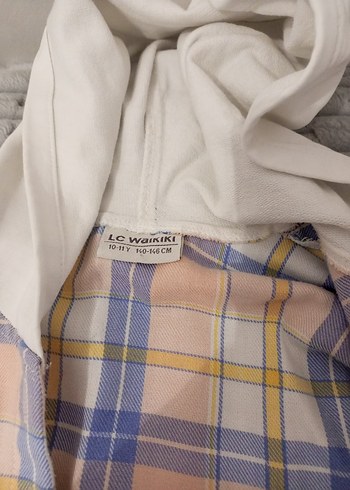 Düğmeli, Uzun Kollu, Bej Kiz çocuk Gömlek - Görsel 4