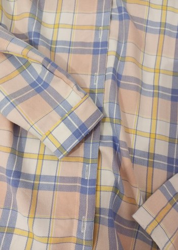 Düğmeli, Uzun Kollu, Bej Kiz çocuk Gömlek - Görsel 3