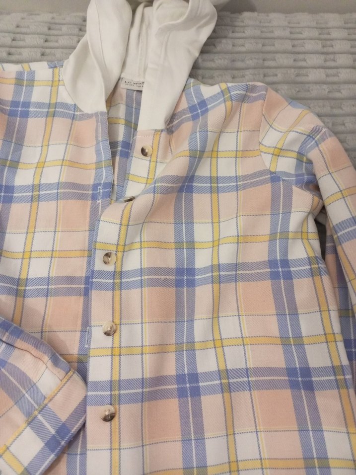 Düğmeli, Uzun Kollu, Bej Kiz çocuk  Gömlek - Görsel 2