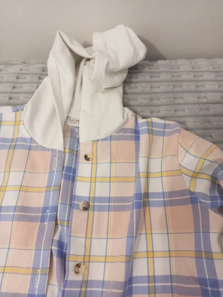 Düğmeli, Uzun Kollu, Bej Kiz çocuk  Gömlek - Görsel 5