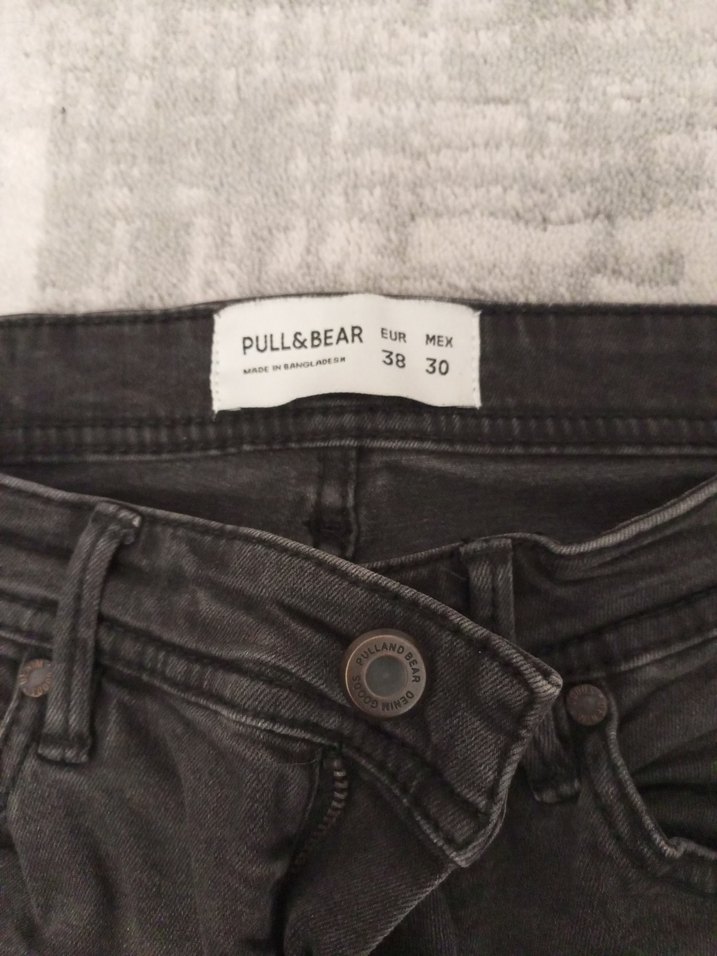 Gri erkek  Denim Normal Boy Kot Pantolon - Görsel 2