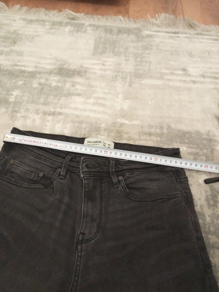 Gri erkek  Denim Normal Boy Kot Pantolon - Görsel 4