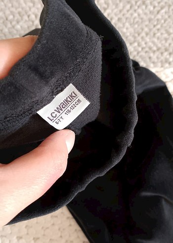 Siyah  İspanyol paça tayt - Görsel 2