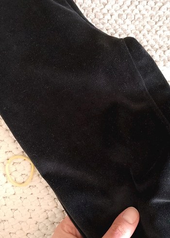 Siyah  İspanyol paça tayt - Görsel 3