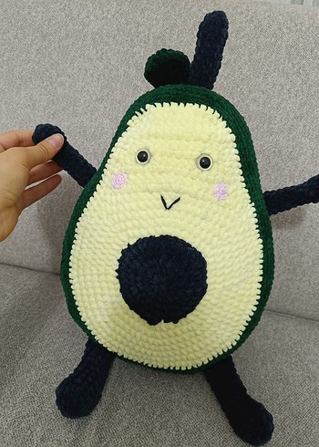 Renkli Peluş Avokado Oyuncak Yastık - Görsel 2