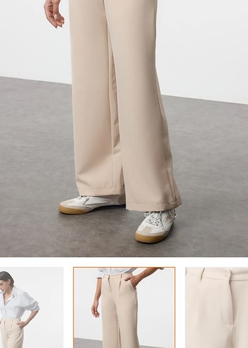 Bej Regular Fit Kumas Pantolon