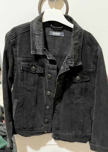 Erkek çocuk Siyah Düğmeli Kot Ceket - Görsel 2