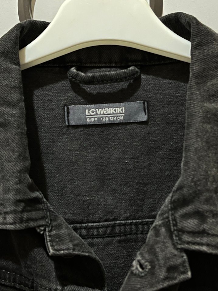 Erkek çocuk Siyah Düğmeli Kot Ceket - Görsel 3