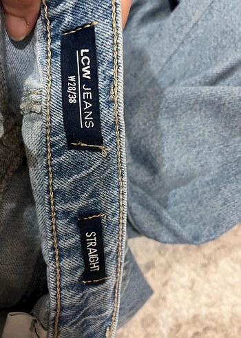 Kadın Mavi Bol Kesim Kot Pantolon - Görsel 3