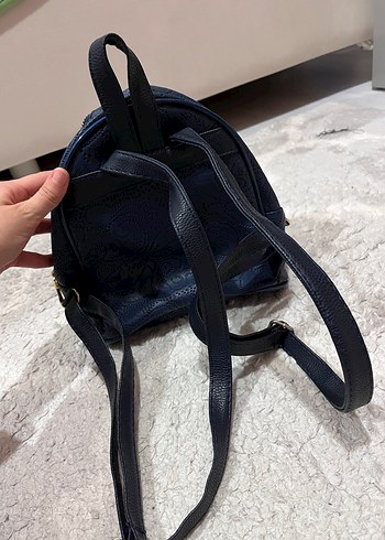 Michael Kors Lacivert Deri Sırt Çantası - Görsel 4