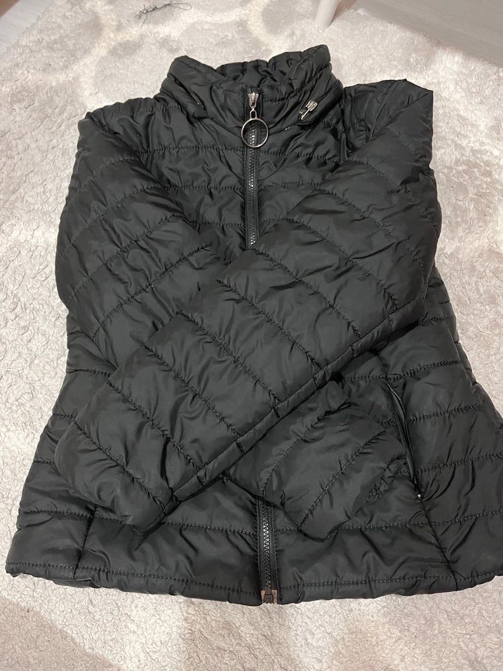 Siyah Kadın mevsimlik mont - Görsel 2