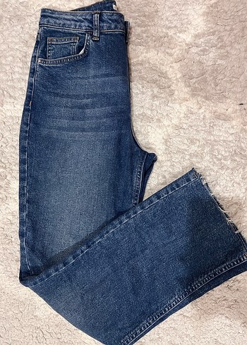 Kadın Mavi Regular Fit Kot Pantolon - Görsel 3