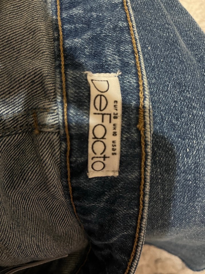 Kadın Mavi Regular Fit Kot Pantolon - Görsel 4