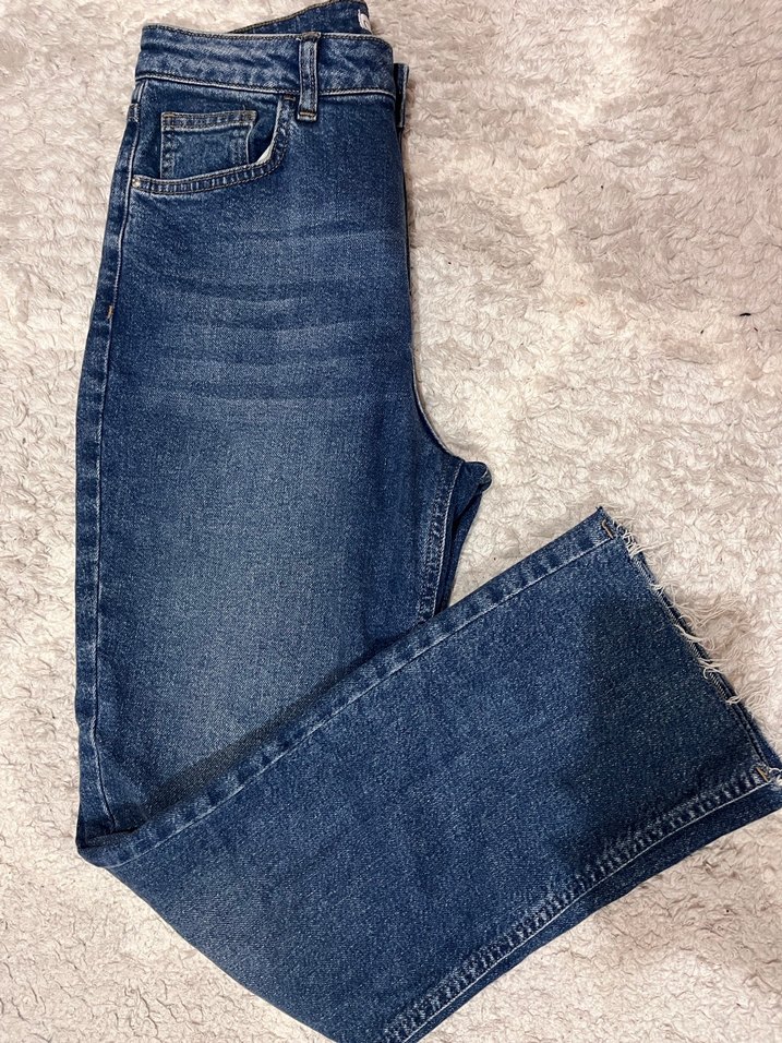 Kadın Mavi Regular Fit Kot Pantolon - Görsel 3