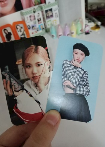  rose photocard 2 tane