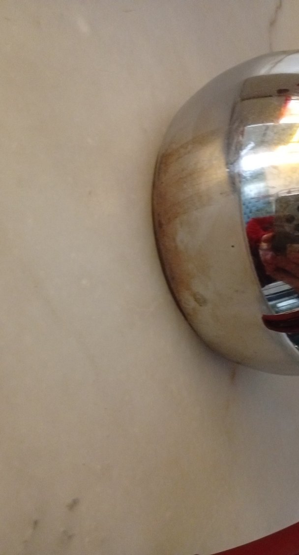 Kırmızı Kulplu Parlak Çelik Çaydanlık - Görsel 2