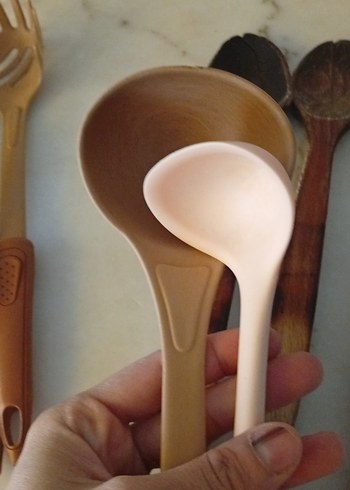 Bej ve Kahverengi Mutfak Kaşıkları Seti - Görsel 3