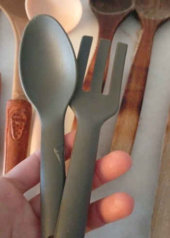 Bej ve Kahverengi Mutfak Kaşıkları Seti - Görsel 2