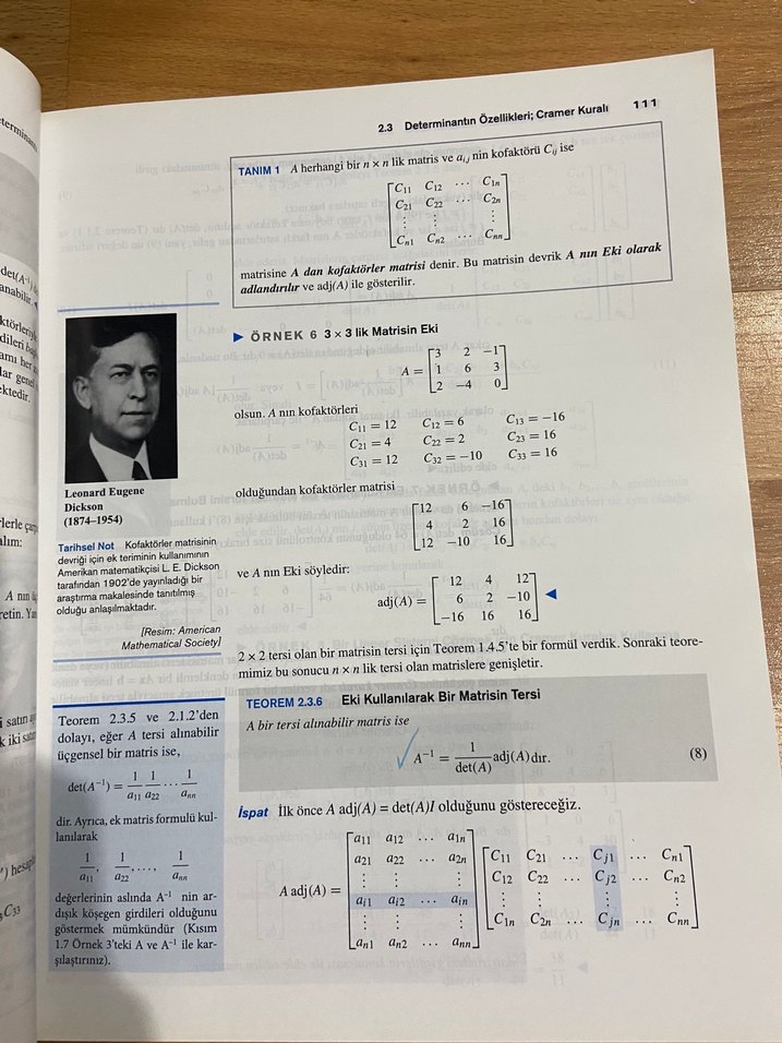 Elementer Lineer Cebir Uygulamalar Versiyonu Kitap - Görsel 3