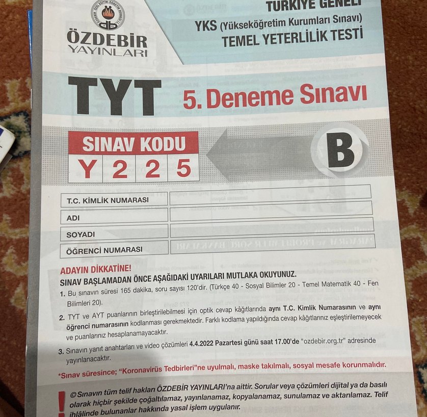 AYT ve TYT Denemeleri - Görsel 2