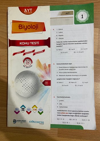 12. Sınıf Mezun Uğur yayınları Biyoloji Çalışma Fasikülü - Görsel 3