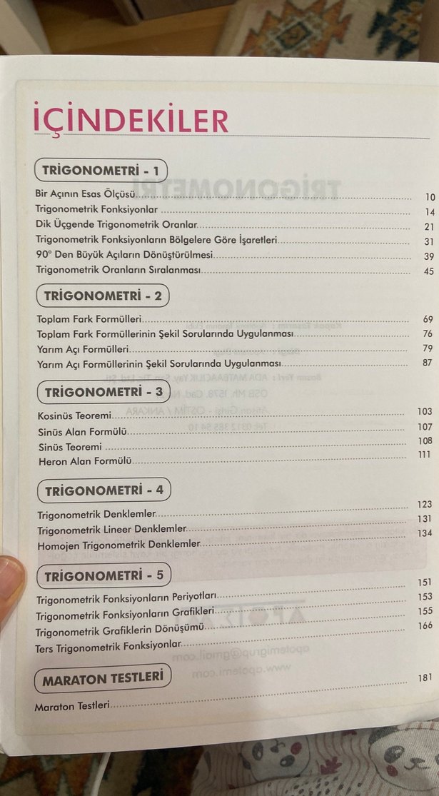 Trigonometrı Soru Bankası - Apotemi Yayınları - Görsel 2