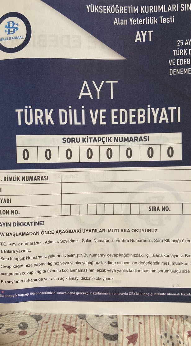 Bilgi Sarmal AYT Türk Dili ve Sosyal Bilimler Denemeleri - Görsel 3