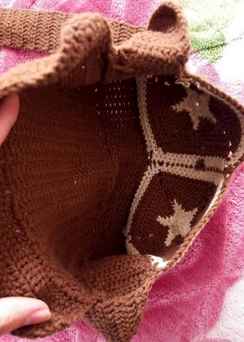 Örgü Kadın Çanta Messenger Bag pinterest çanta - Görsel 2