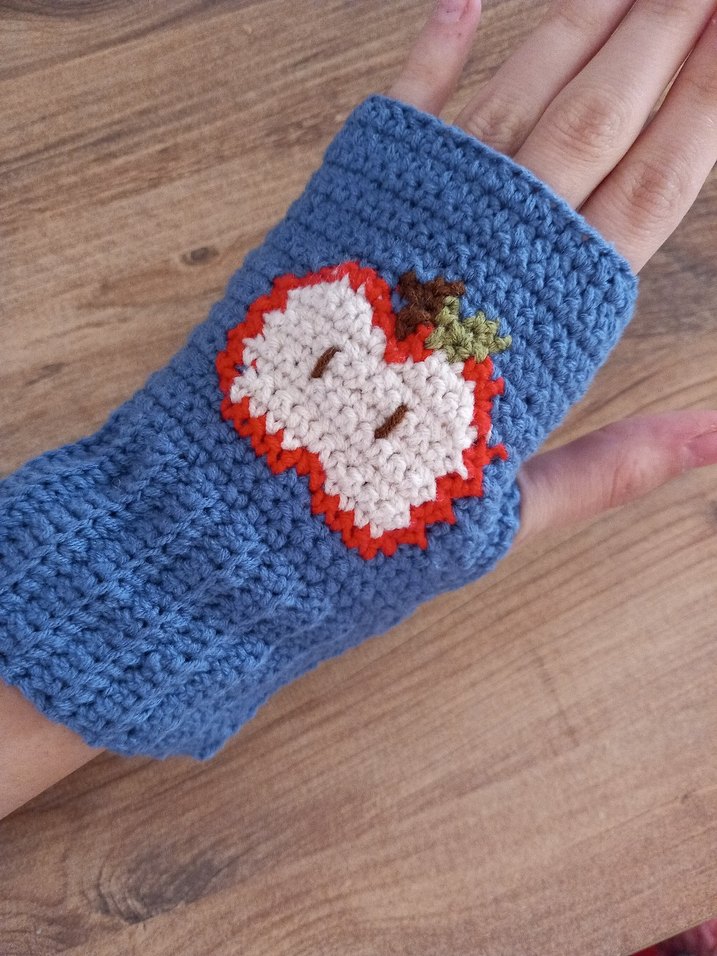 elmalı parmaksız eldiven - Görsel 2