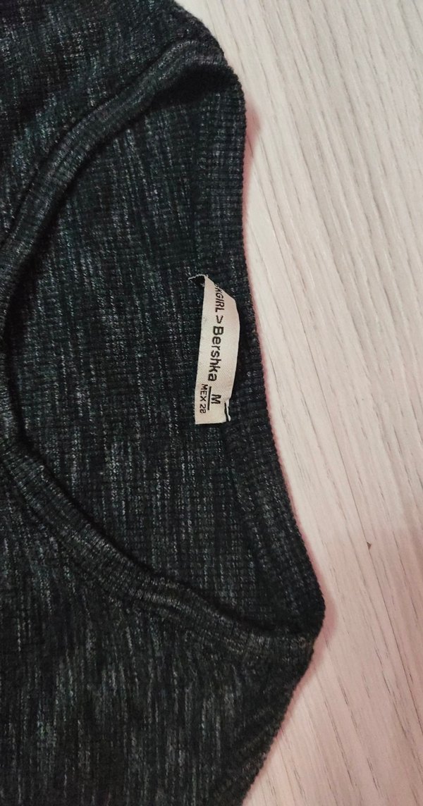 Gri Uzun Kollu İnce Triko Kadın Kazak - Görsel 2