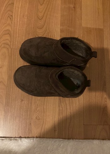 Ugg Kahverengi Süet Kadın Platform Topuklu Bot