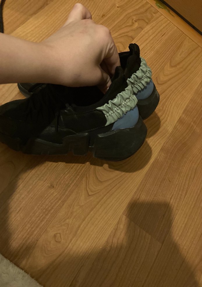 Siyah Bağcıklı Platform Spor Ayakkabı - Görsel 3