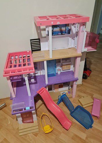 Barbie rüya  Evi Kaydıraklı 115 cm - Görsel 3