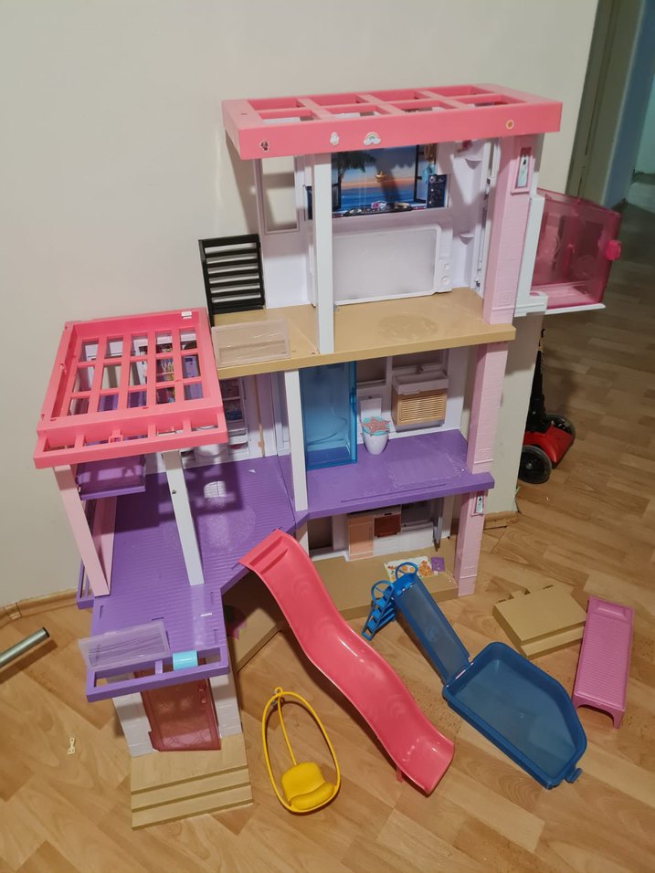 Barbie rüya  Evi Kaydıraklı 115 cm - Görsel 3