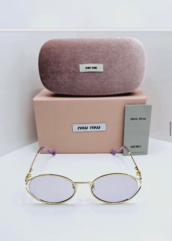 Miu Miu Miu Miu Mor Minimalist Kadın Gözlük