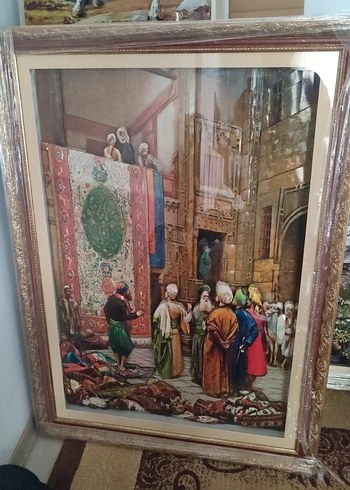 Klasik Halı Satış Sahnesi Tablosu