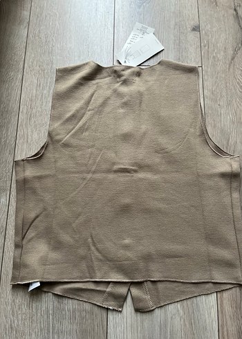 Düğmeli vizon Kadın Yelek - Görsel 3