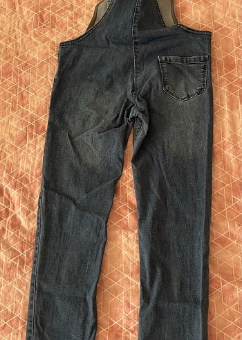 Diğer Kız Çocuk Kahverengi Denim Askılı Tulum