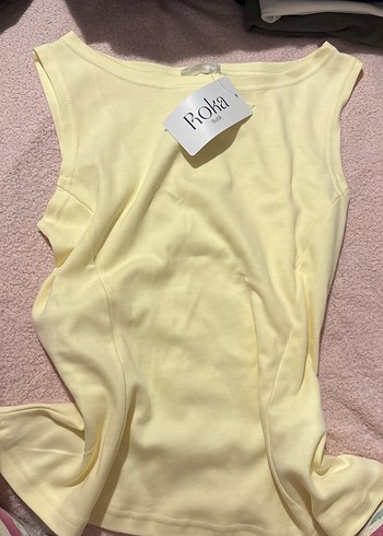Zara Sarı Askısız Kadın Atlet