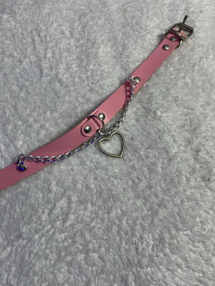 Pembe tasma kolye - Görsel 3