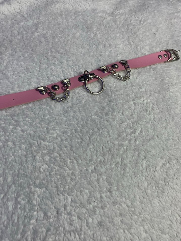 Pembe tasma kolye - Görsel 4