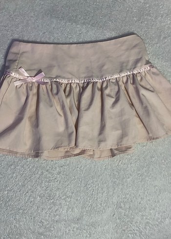 Lolita Pembe Fırfırlı Mini Etek - Görsel 2